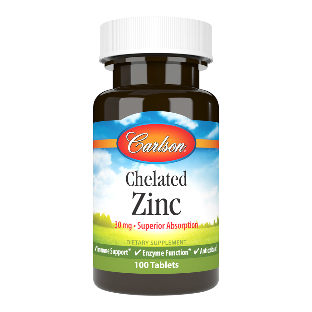 Chelated Zinc, 100 Tablets