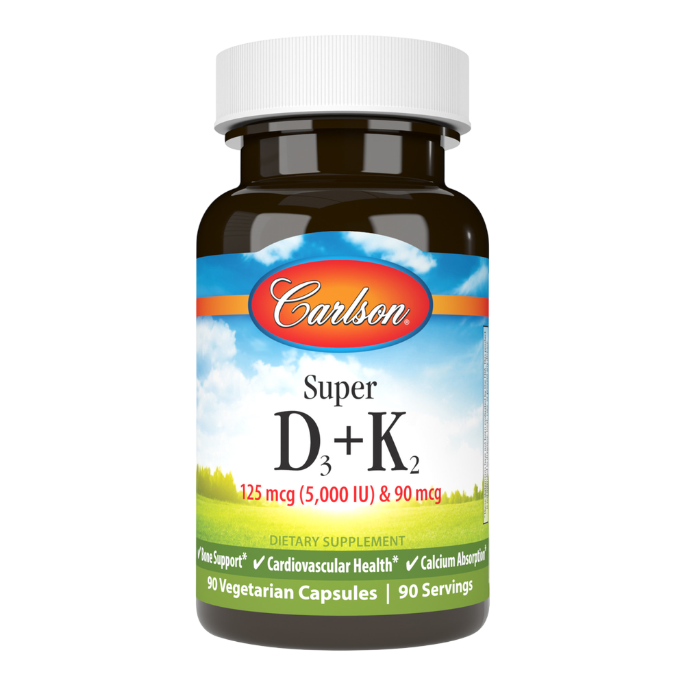 Super D3 + K2, 90 Capsules