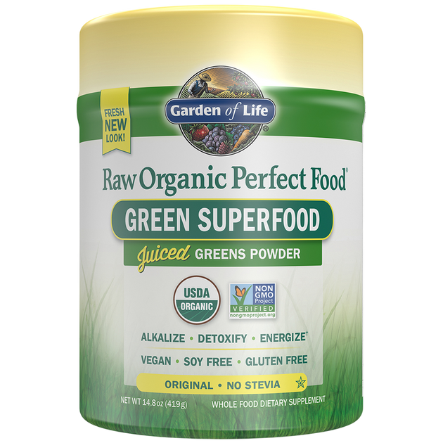 Raw Organic Perfect Food Green Superfood Juiced Greens Powder, 419 g