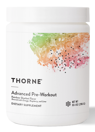 Advanced Pre-Workout Rainbow Sherbet Flavor, 296 g Powder , Brand_Thorne Research Form_Powder Size_296 g