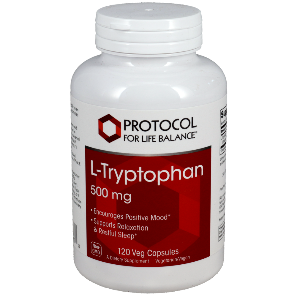 L-Tryptophan 500mg, 120 Capsules , Brand_Protocol for Life Balance capsules Form_Capsules Requires Consultation Size_120 Capsules