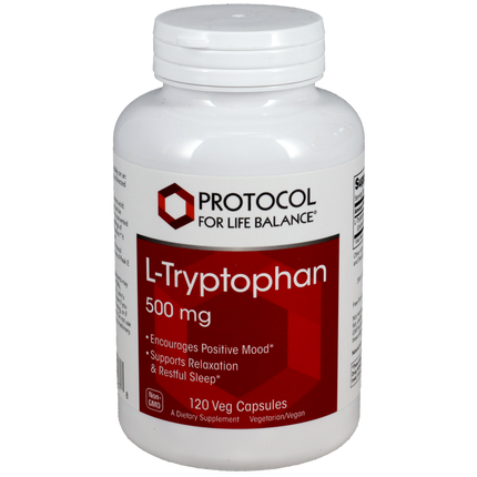 L-Tryptophan 500mg, 120 Capsules , Brand_Protocol for Life Balance capsules Form_Capsules Requires Consultation Size_120 Capsules