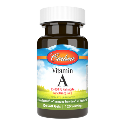 Vitamin A Palmitate 15000IU, 120 Softgels