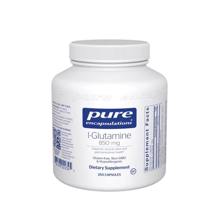 l-Glutamine 850mg, 250 Capsules , Brand_Pure Encapsulations Form_Capsules Requires Consultation Size_250 Capsules