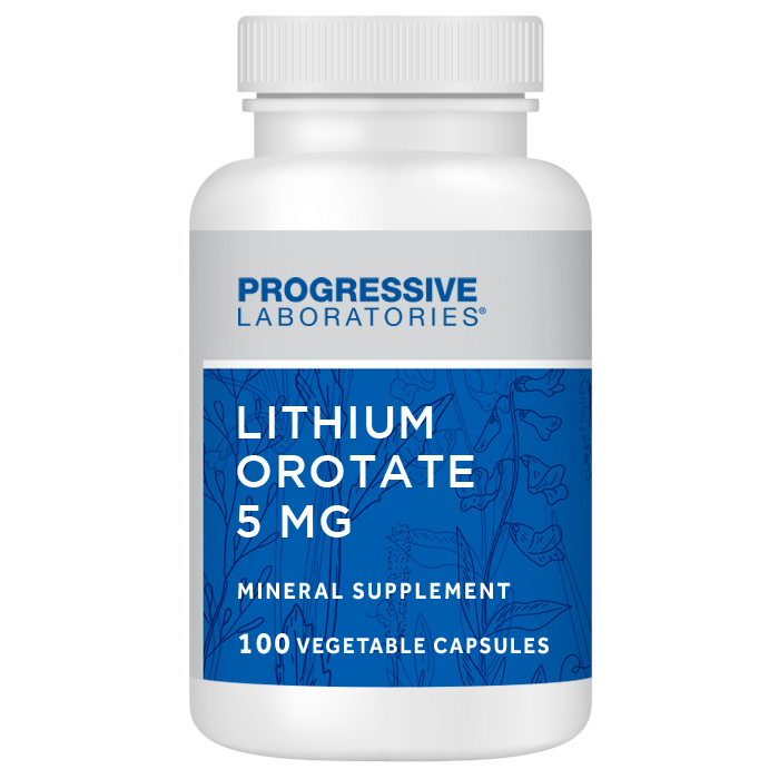 Lithium Orotate 5mg, 100 Capsules , Brand_Progressive Labs capsules Form_Capsules Requires Consultation Size_100 Capsules