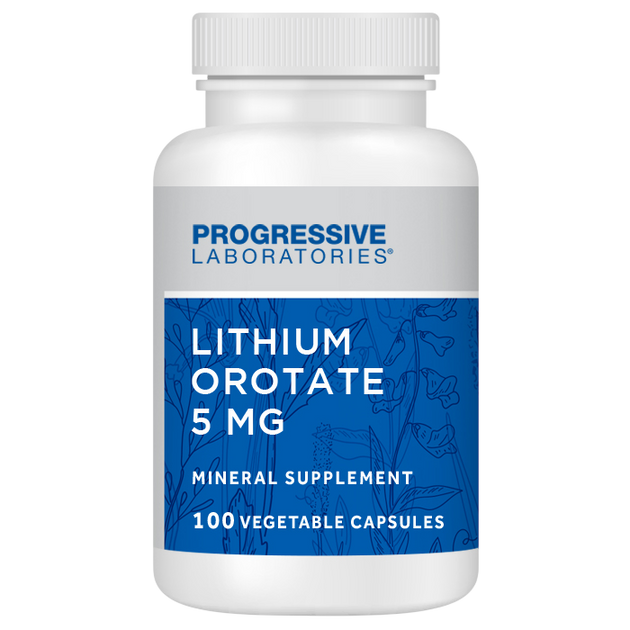 Lithium Orotate 5mg, 100 Capsules , Brand_Progressive Labs capsules Form_Capsules Requires Consultation Size_100 Capsules