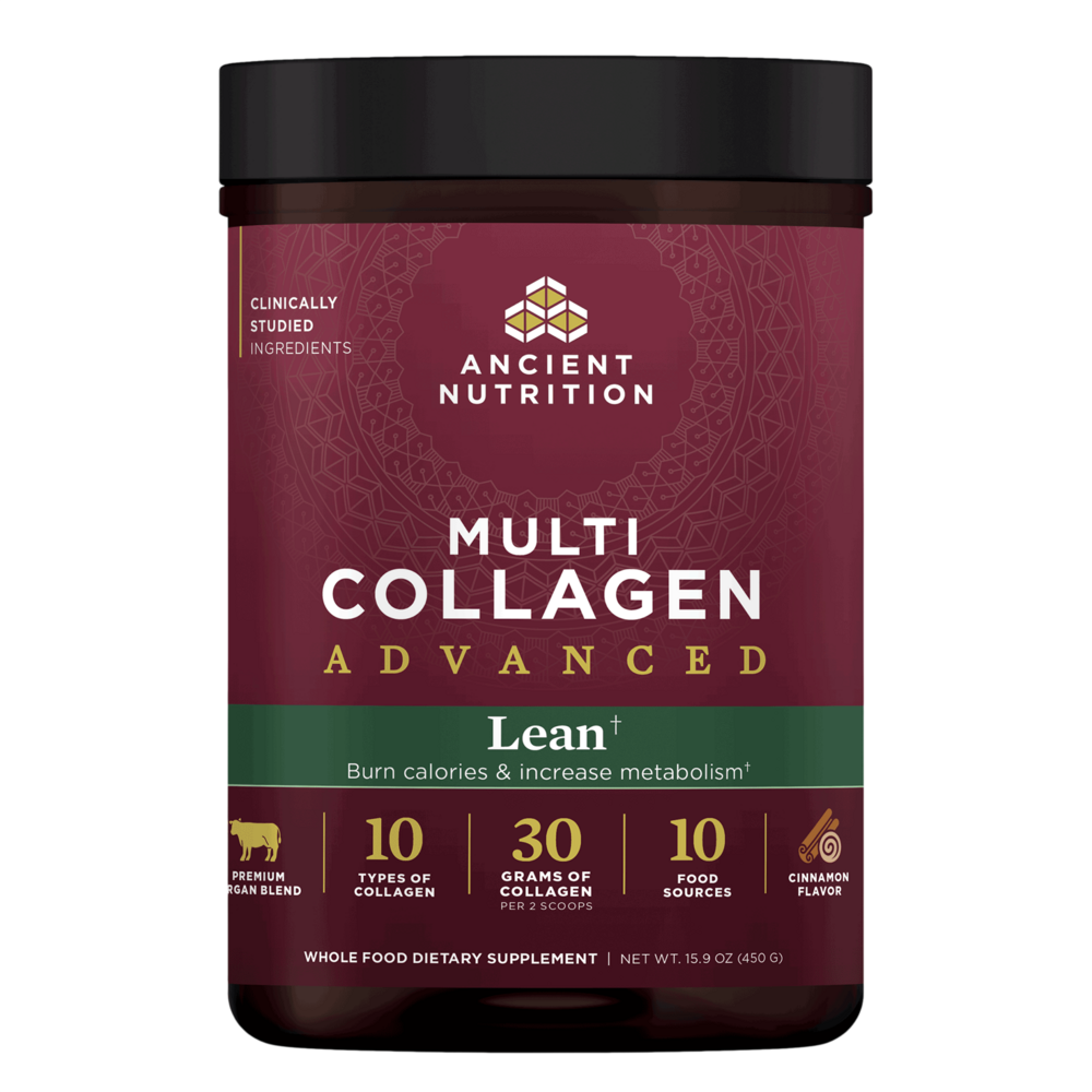 Ancient Nutrition Multi Collagen Advanced Lean, Cinnamon - front