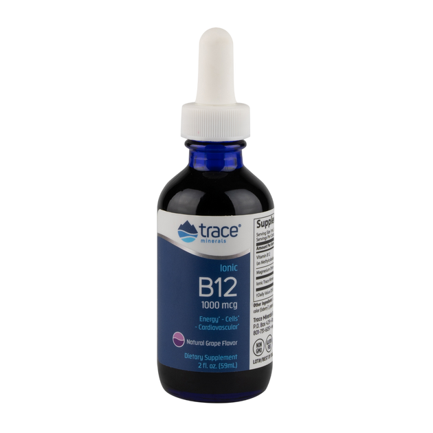Liquid Ionic B12 - 1,000mcg, 59 mL Liquid , Brand_Trace Minerals Form_Liquid Size_59 mL