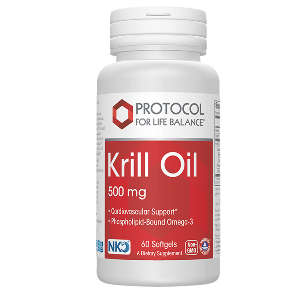 Krill Oil 500mg, 60 Softgel Capsules , Brand_Protocol for Life Balance Form_Softgels Requires Consultation Size_60 Softgel Capsules softgels