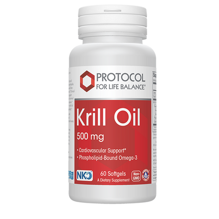 Krill Oil 500mg, 60 Softgel Capsules , Brand_Protocol for Life Balance Form_Softgels Requires Consultation Size_60 Softgel Capsules softgels