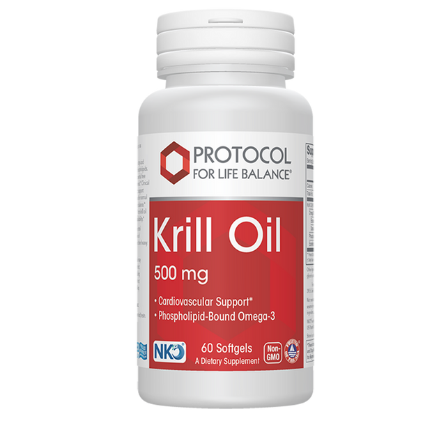 Krill Oil 500mg, 60 Softgel Capsules , Brand_Protocol for Life Balance Form_Softgels Requires Consultation Size_60 Softgel Capsules softgels