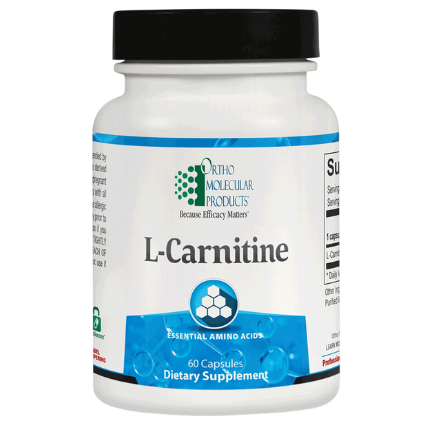 L-Carnitine, 60 capsules , Brand_Ortho Molecular caps Form_Capsules Requires Consultation Size_60 Caps