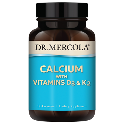 Calcium with Vitamins D3 and K2, 30 Capsules
