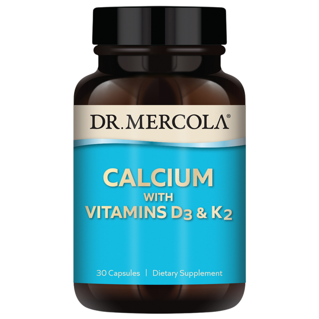 Calcium with Vitamins D3 and K2, 30 Capsules
