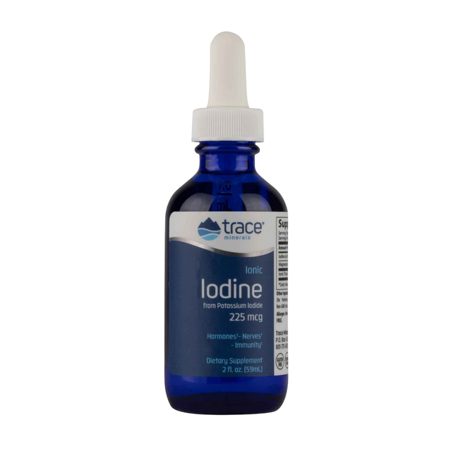 Liquid Ionic Iodine from Potassium Iodide 225mcg, 59 mL Liquid , Brand_Trace Minerals Form_Liquid Size_59 mL