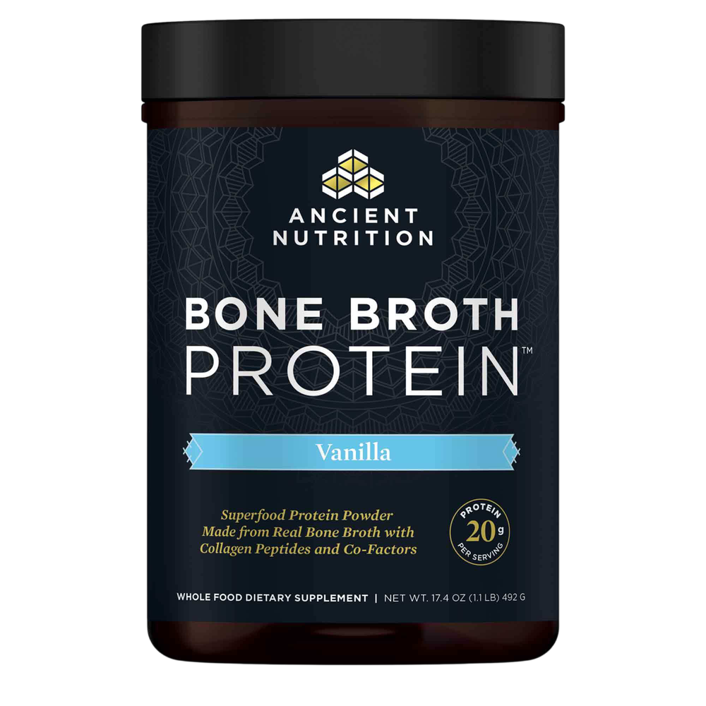 Ancient Nutrition Bone Broth Protein Vanilla - front