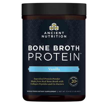 Ancient Nutrition Bone Broth Protein Vanilla - front
