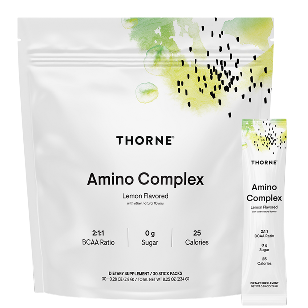 Amino Complex Lemon Flavored, 30 Packets , Brand_Thorne Research Form_Packets Size_30 Packets