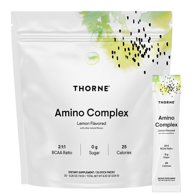 Amino Complex Lemon Flavored, 30 Packets , Brand_Thorne Research Form_Packets Size_30 Packets