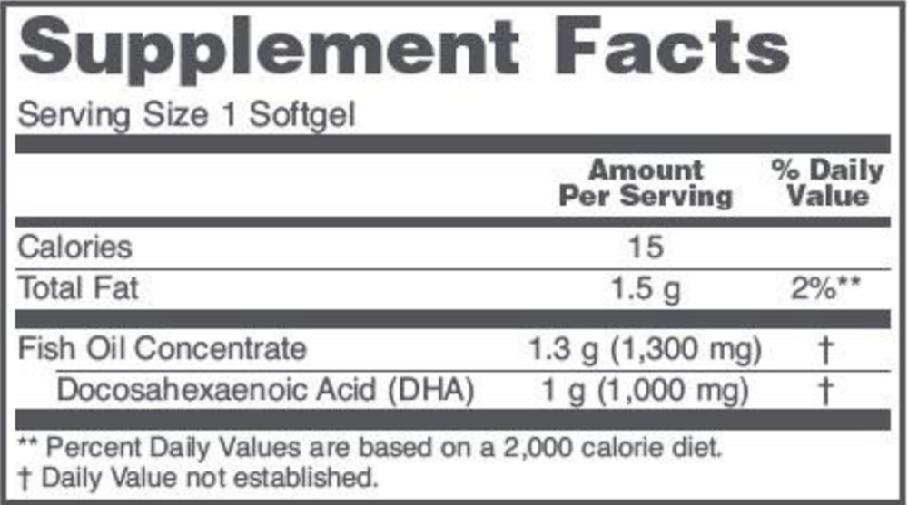DHA-1000, 90 Softgel Capsules , Brand_Protocol for Life Balance Form_Softgels Requires Consultation Size_90 Softgel Capsules softgels