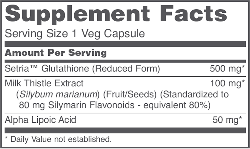 Glutathione 500mg, 60 Capsules , Brand_Protocol for Life Balance capsules Form_Capsules Requires Consultation Size_60 Capsules