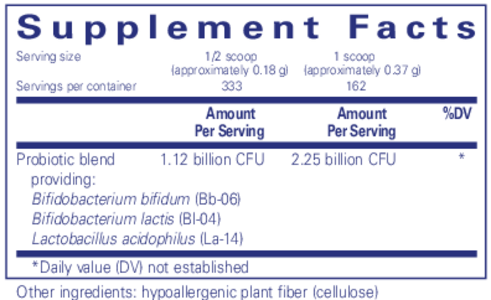 Probiotic 123, 2.82 Oz (80 g) Powder , Brand_Pure Encapsulations Emersons powder