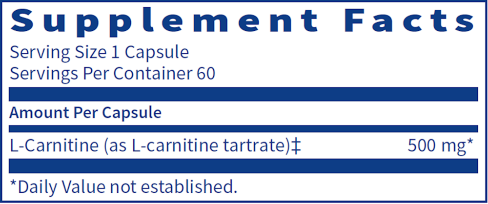 L-Carnitine Tartrate, 60 Capsules