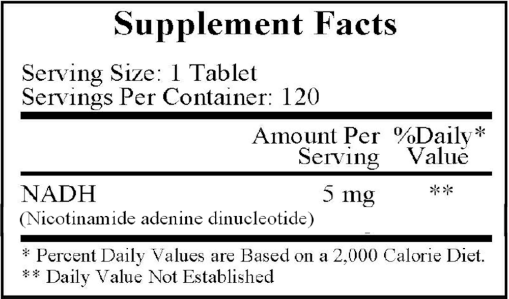 NADH 5mg, 120 Tablets