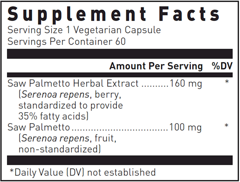 Saw Palmetto Max-V, 60 Capsules