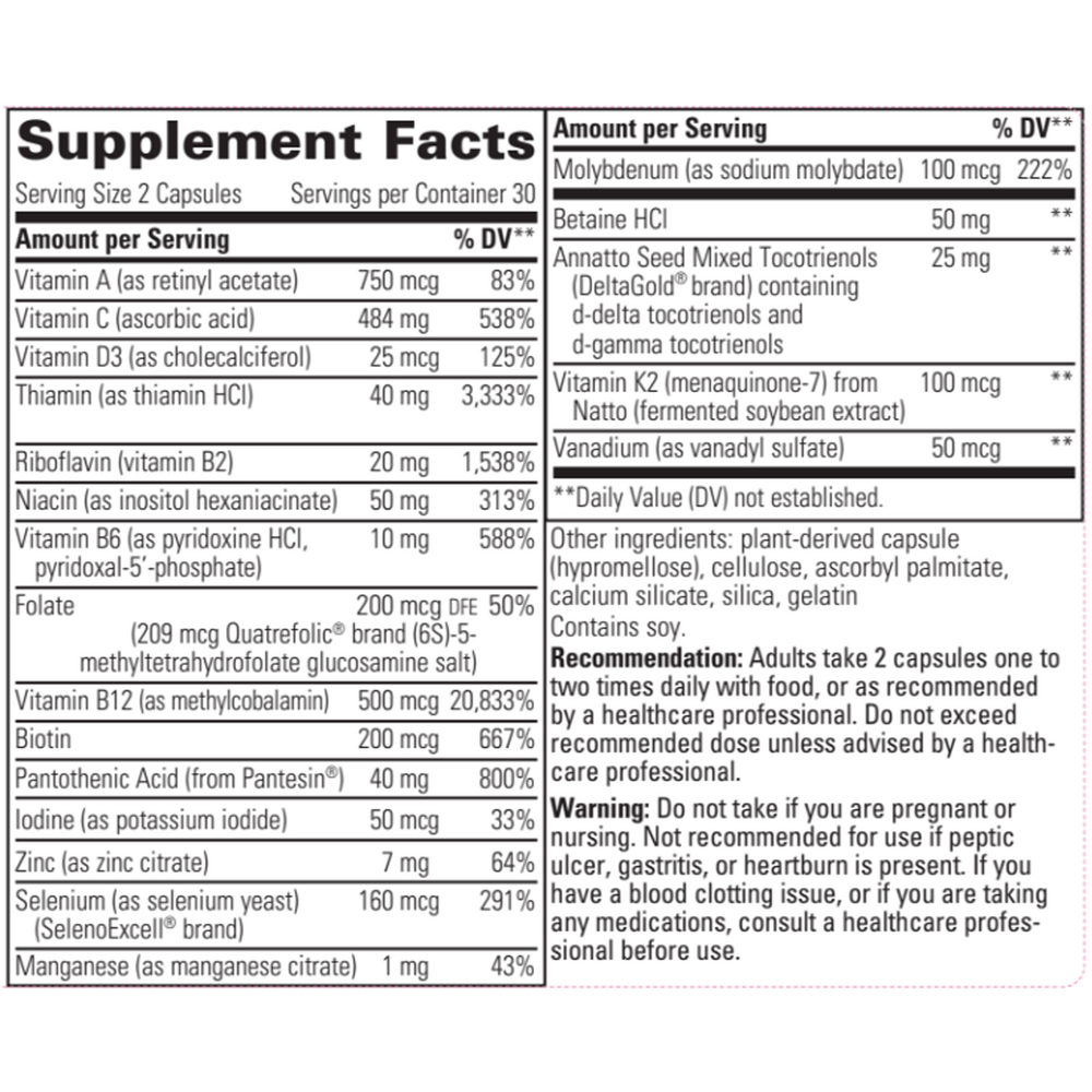 ProThrivers™ Wellness Multivitamin, 60 Capsules