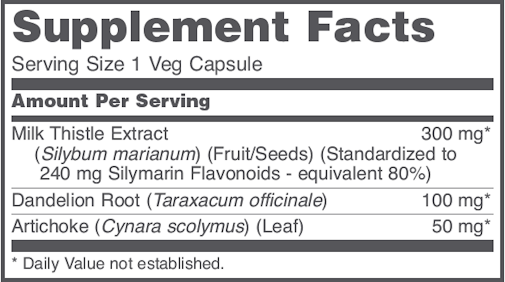 Milk Thistle Extract 300mg, 90 Capsules