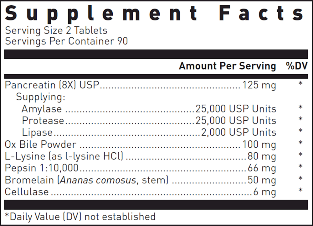 Ultrazyme, 180 Tablets