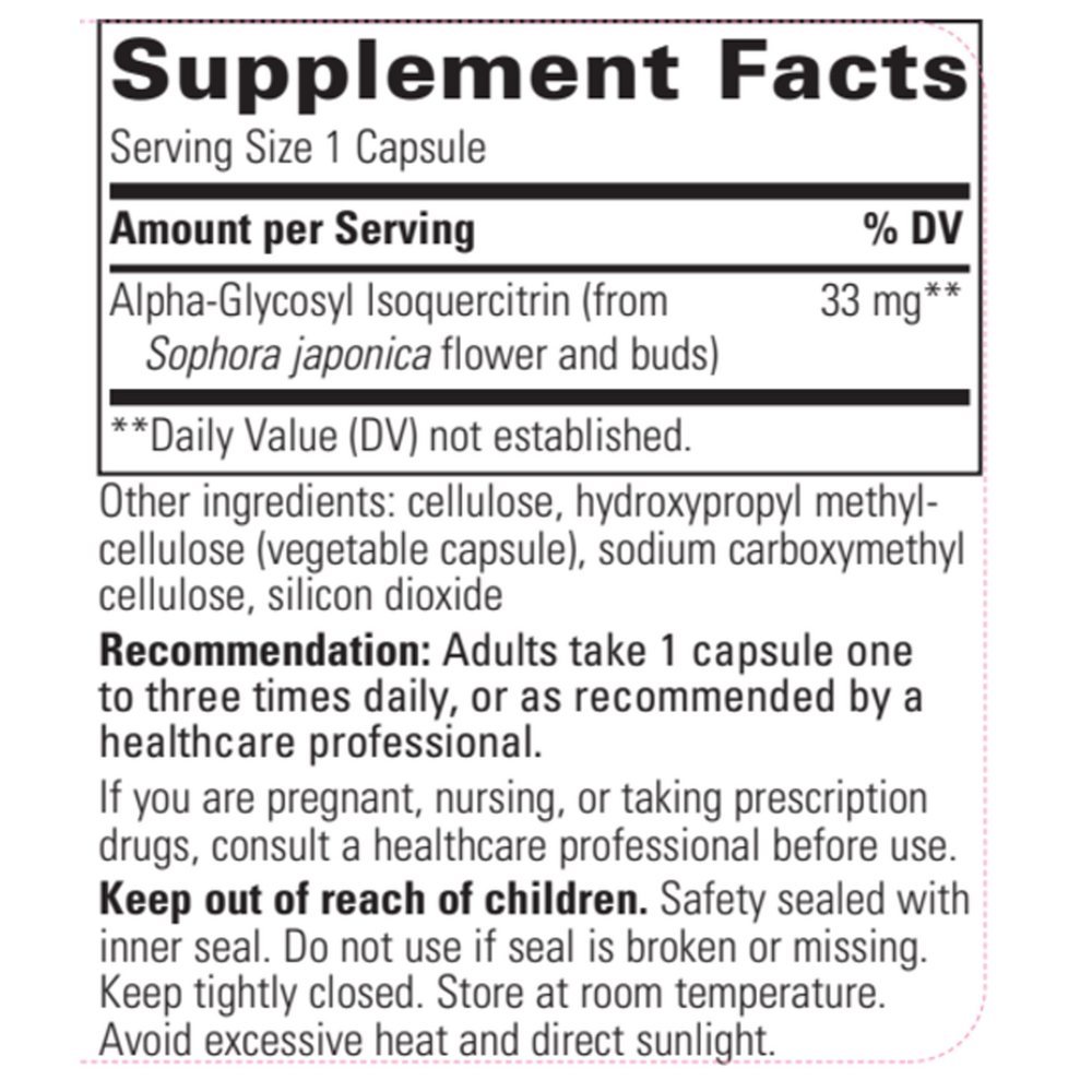 Alpha-Glycosyl Isoquercitrin, 60 Capsules