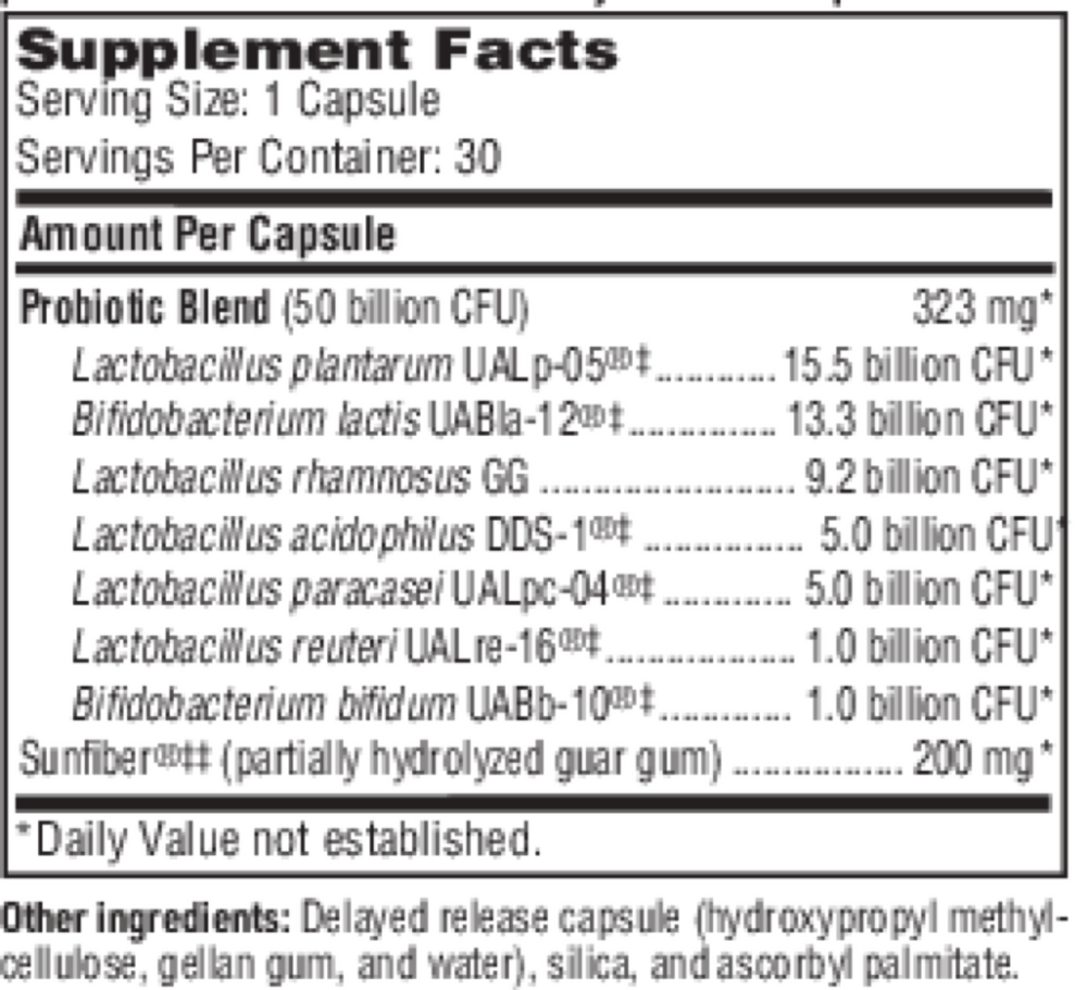 Ther-Biotic® Synbiotic Shelf Stable Probiotic, 30 Capsules