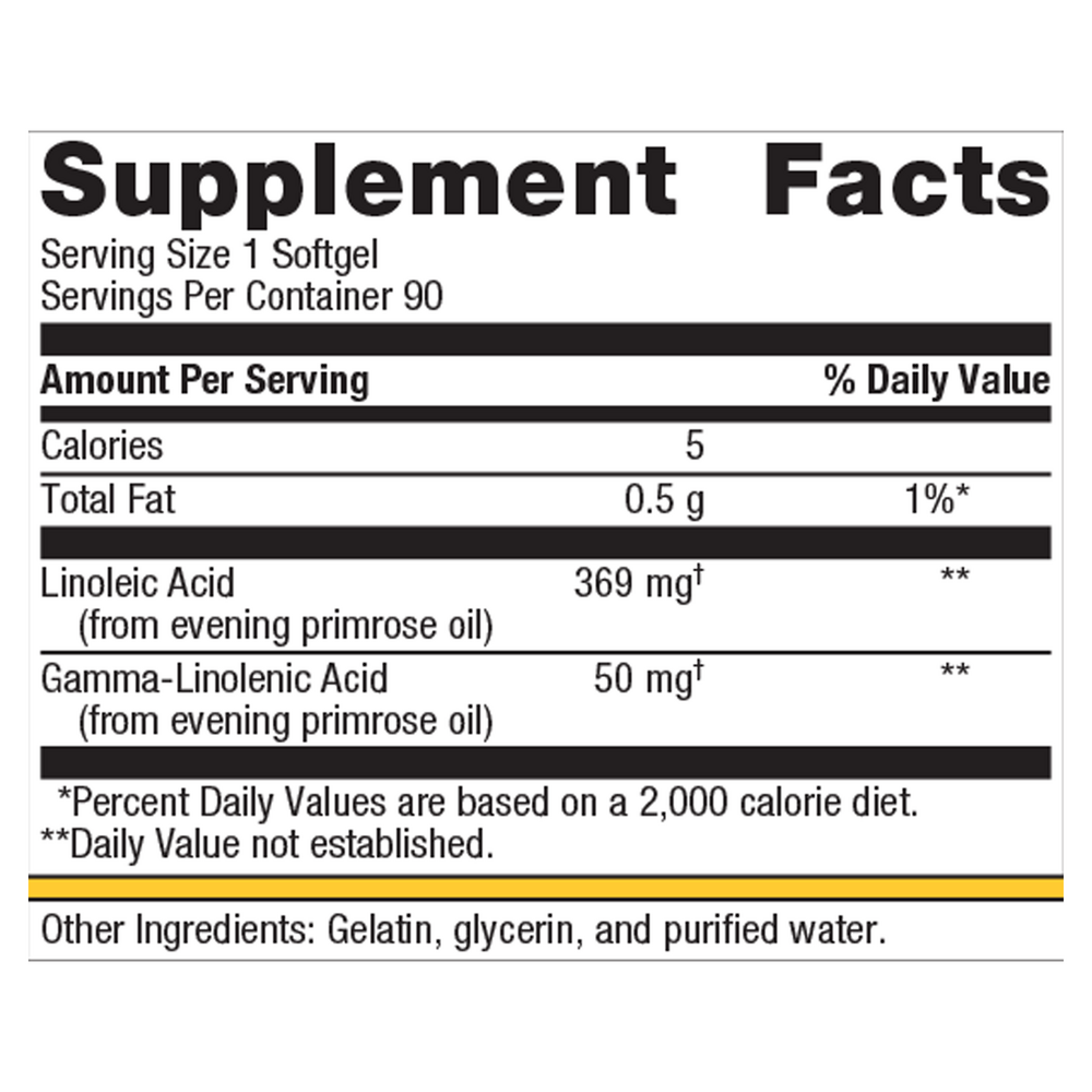 OmegaGenics® Evening Primrose Oil, 90 Softgels , Emersons Form_Softgels softgels