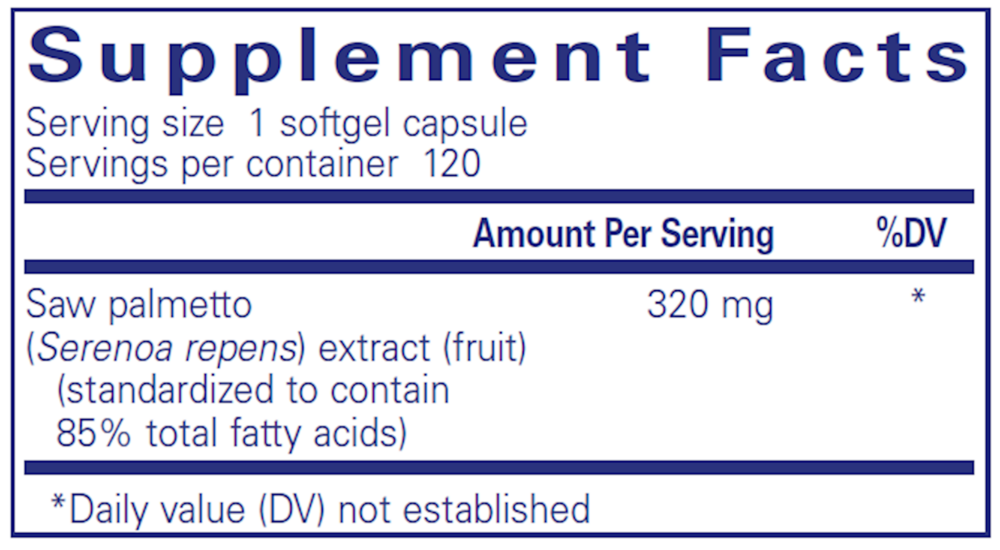 Saw Palmetto 320, 120 Capsules , caps
