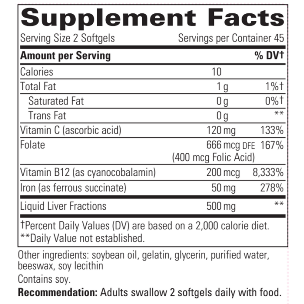 Iron Complex, 90 Softgels
