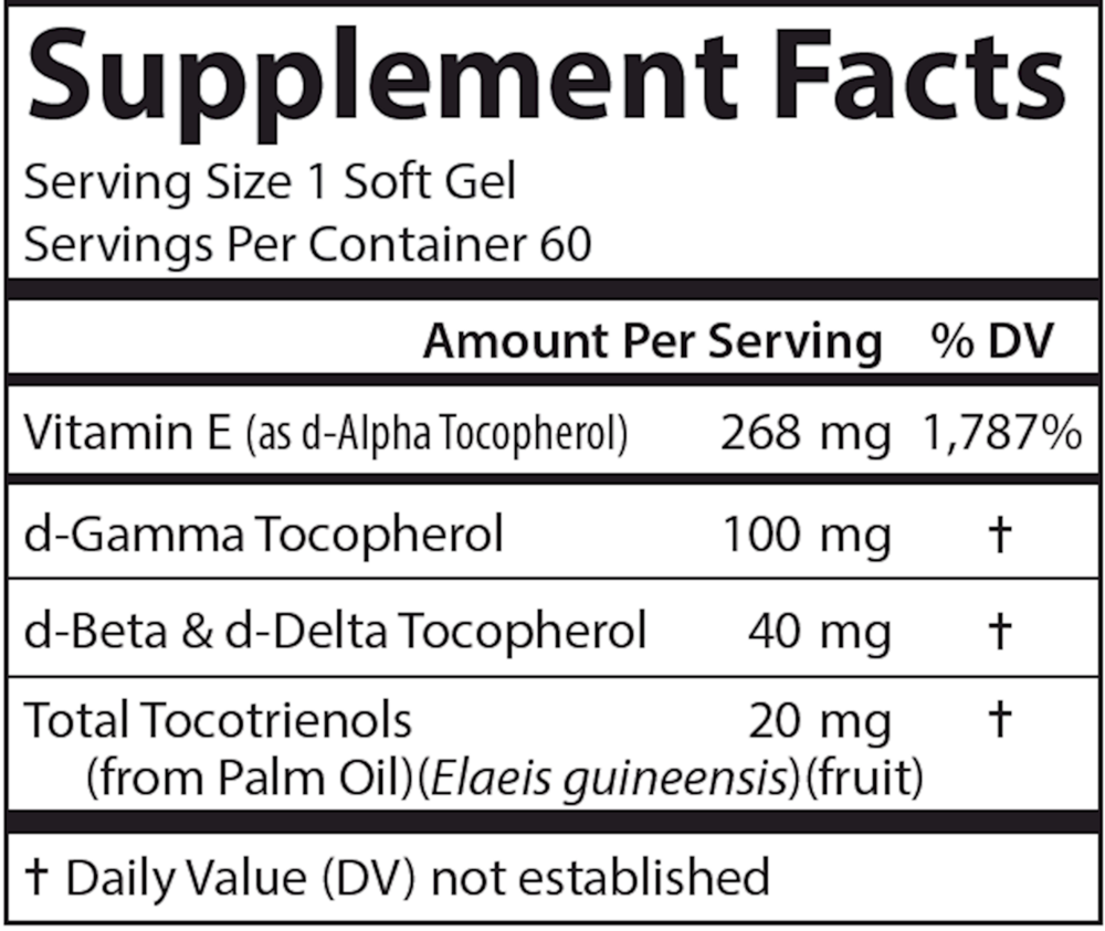 E-Gems Elite Natural Vitamin E, 400 IU, 60 Softgels