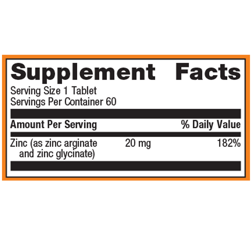 Zinc A.G.™, 60 Tablets , Emersons Form_Tablets tabs