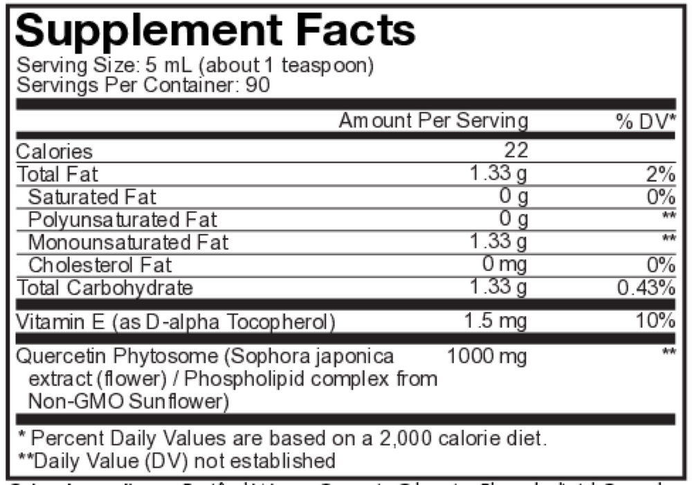 Nanofood Liquid Quercetin Phytosome, 450 mL Liquid