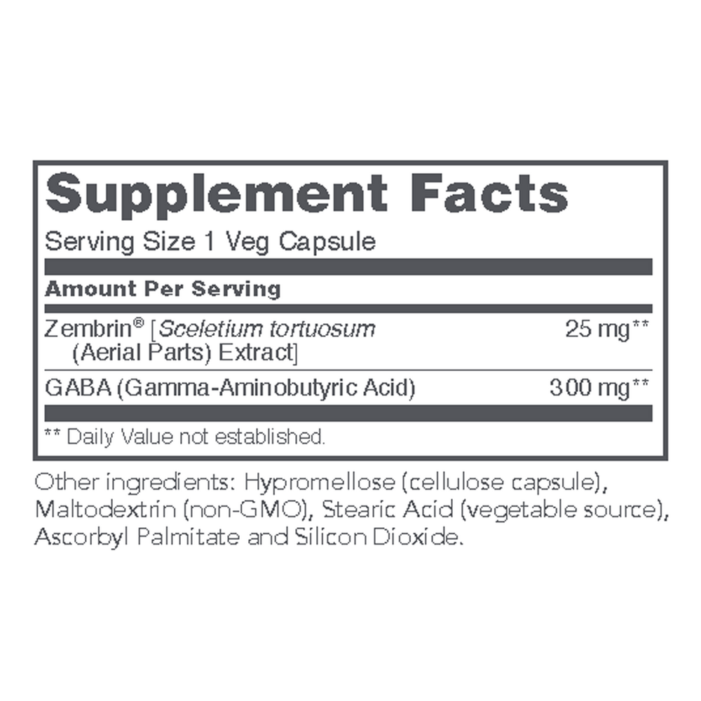 Sceletium Extract as Zembrin® 25 mg, 60 Capsules , Brand_Protocol for Life Balance capsules Form_Capsules Requires Consultation Size_60 Capsules