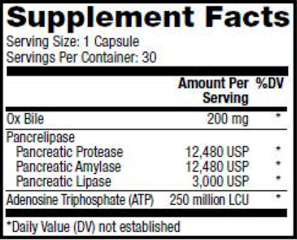 Gallbladder Ezymes, 30 Capsules