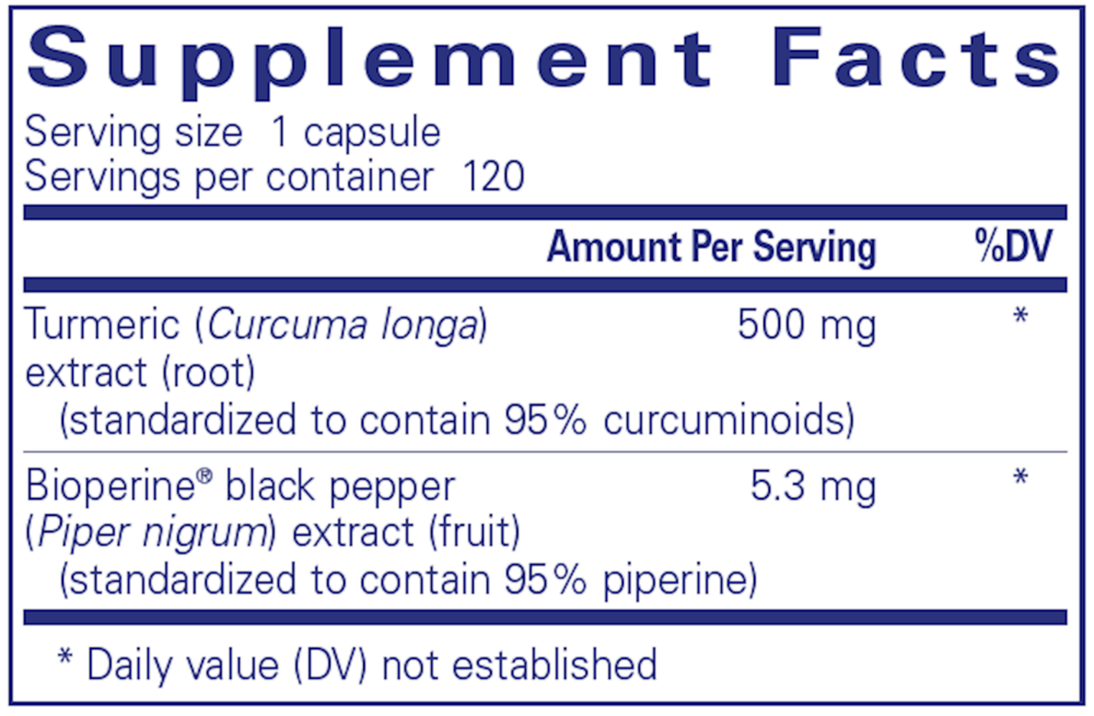 Curcumin 500 with Bioperine� , Pure