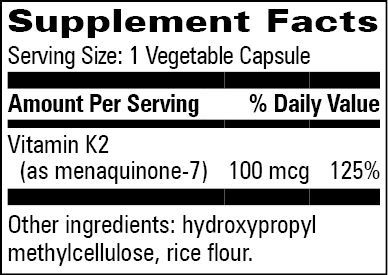 Vitamin K2 100mcg, 30 Capsules , Brand_Progressive Labs capsules Form_Capsules Requires Consultation Size_30 Capsules