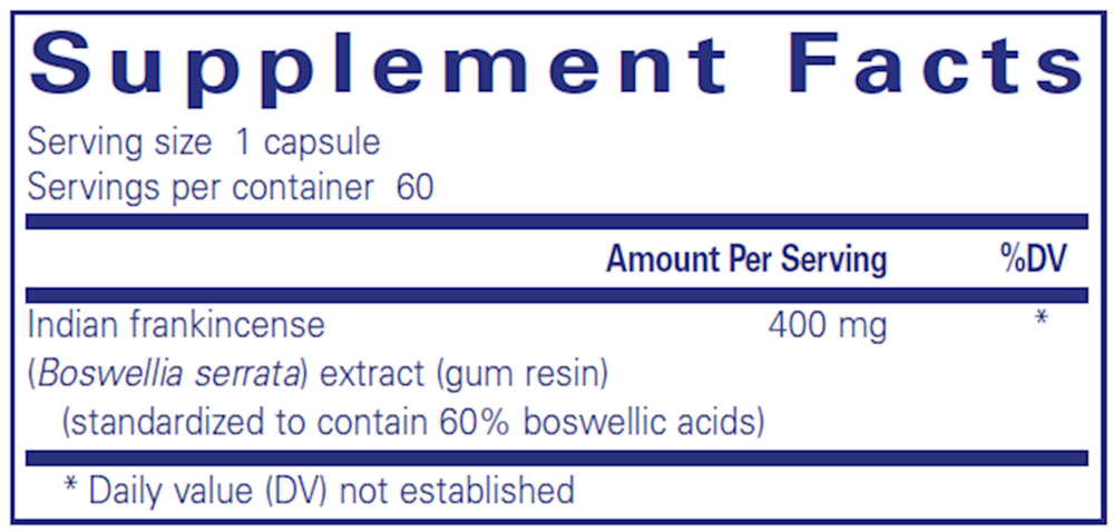 Boswellia, 60 Capsules