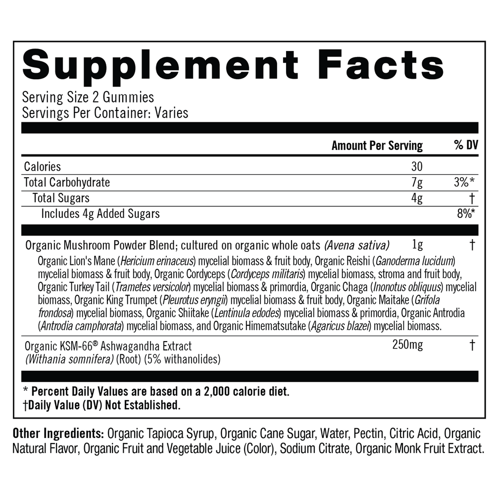 Master Blend Mushroom Gummies, 56 Gummies , Form_Gummies