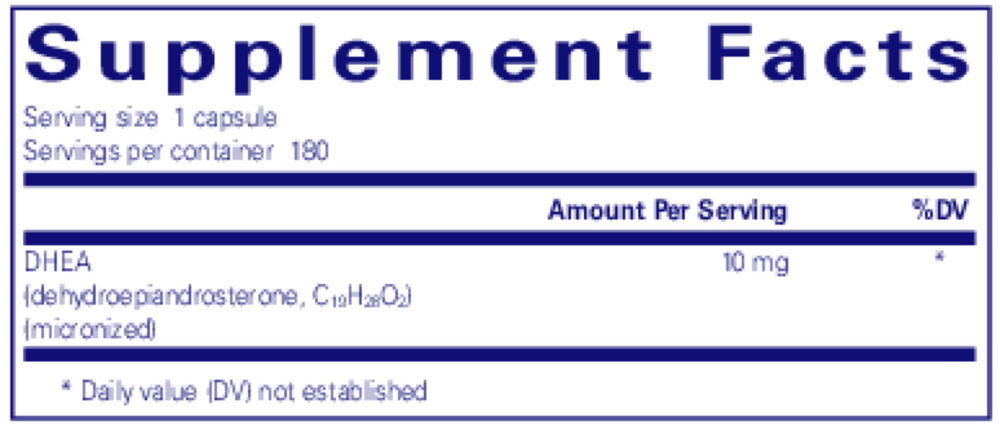 DHEA 10mg, 180 Capsules , Brand_Pure Encapsulations Form_Capsules Requires Consultation Size_180 Capsules