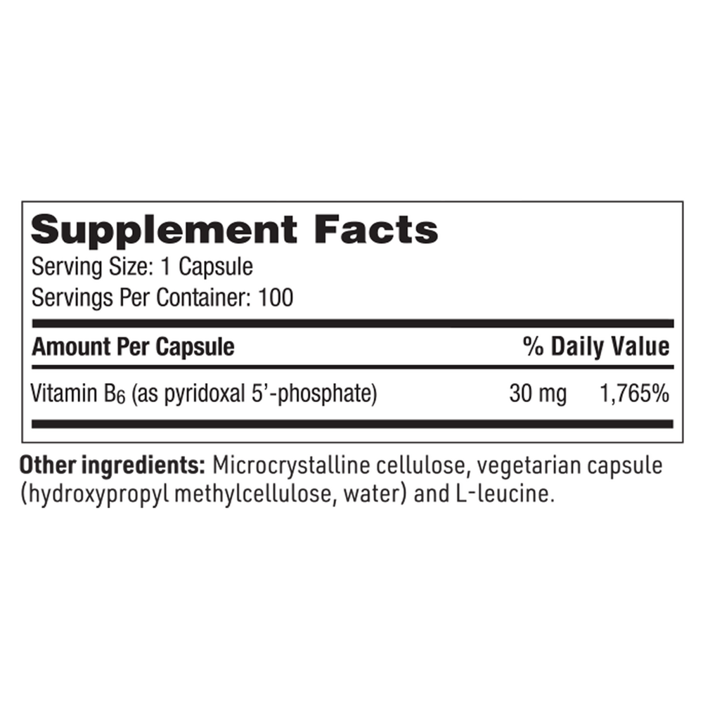 P-5-P 30mg, 100 Capsules
