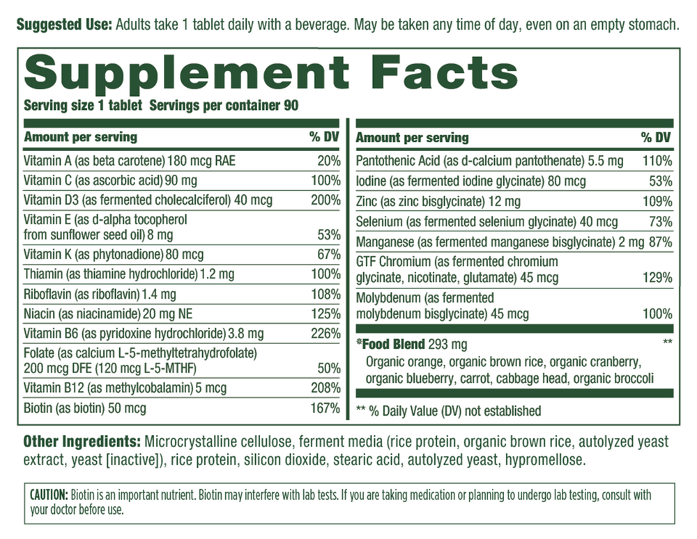 Men Over 55 One Daily, 90 Tablets