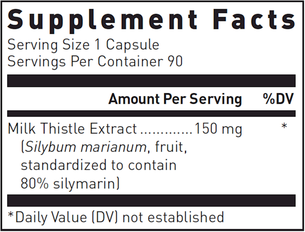 Silymarin Milk Thistle Extract, 90 Capsules